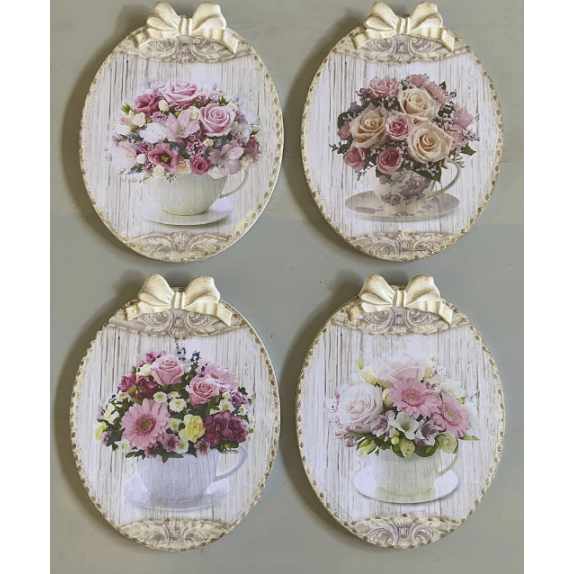 Set 4 Quadri - Shabby Chic